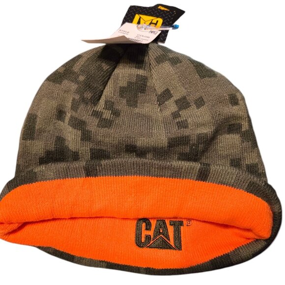 Men's Beanie Hat Collection - Digital Camo & Orange - Picture 4 of 12